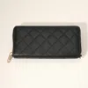 Fashnzfab Quilted Faux Leather Long Wallet In Black