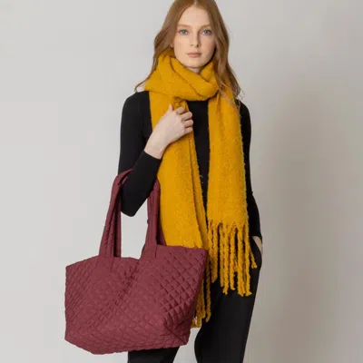 Fashnzfab Quilted Padded Puffer Tote Bag In White