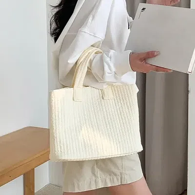 Fashnzfab Quilted Padded Tote Bag In Multi