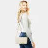 Fashnzfab Quilted Puffer Crossbody Bag In Sand