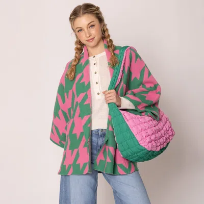 Fashnzfab Quilted Puffer Shoulder / Crossbody Bag Cloud Bag In Multi