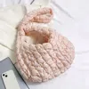 Fashnzfab Quilted Puffer Tote / Shoulder Bag Cloud Bag In Pink