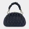 Fashnzfab Quilted Solid Tote / Crossbody Bag In Black