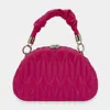 Fashnzfab Quilted Solid Tote / Crossbody Bag In Red