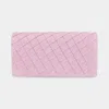 Fashnzfab Quilted Sparkly Clutch Bag / Crossbody Bag In Pink