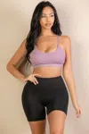 Fashnzfab Racerback Cutout Sports Bra