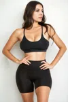 Fashnzfab Racerback Cutout Sports Bra