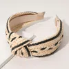 Fashnzfab Raffia Knot Headband In Multi