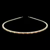 Fashnzfab Rectangle Stone Headband In Gold