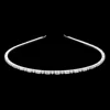 Fashnzfab Rectangle Stone Headband In Silver