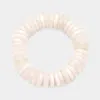 Fashnzfab Resin Beaded Stretch Bracelet White In White