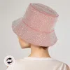 Fashnzfab Reversible Bling Bucket Hat In Pink