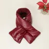 Fashnzfab Reversible Puffer Sherpa Pull Through Scarf In White