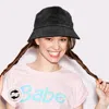 Fashnzfab Reversible Tie Dye Bucket Hat In Black