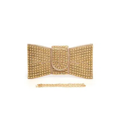 Fashnzfab Rhinestone Bowtie Iconic Clutch Bag