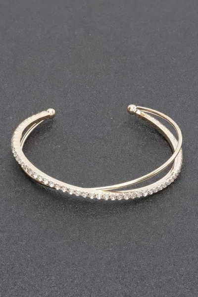 Fashnzfab Rhinestone Bracelet In Multi