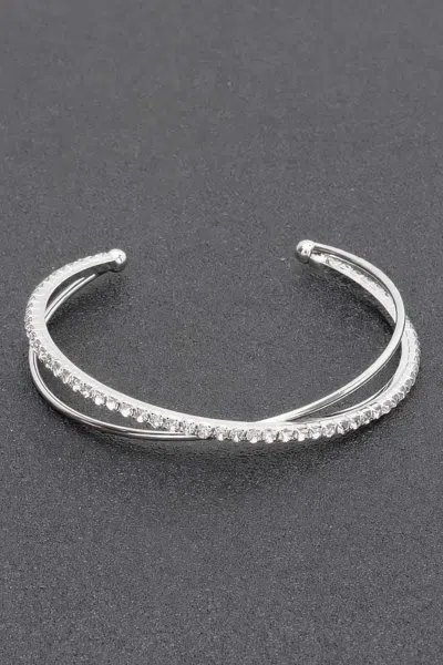Fashnzfab Rhinestone Bracelet In Multi