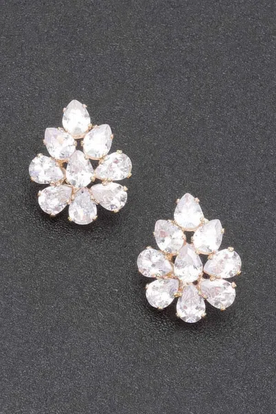 Fashnzfab Rhinestone Earring In Multi