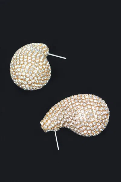 Fashnzfab Rhinestone Earring In Neutral