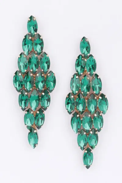 Fashnzfab Rhinestone Earring In Pink
