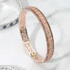 Fashnzfab Rhinestone Embellished Adjustable Evening Bracelet Peach In Pink
