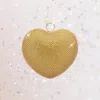Fashnzfab Rhinestone Embellished Heart Evening Clutch / Crossbody Bag In Gold