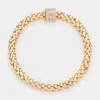 Fashnzfab Rhinestone Embellished Ring Pointed Stretch Bracelet Gold In Gold