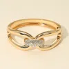 Fashnzfab Rhinestone Paved Bar Accent Link Hinged Bangle Bracelet Gold In Gold