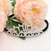 Fashnzfab Rhinestone Paved Heart Pointed Princess Tiara In Silver