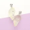 Fashnzfab Rhinestone Shell Dangle Earrings In Multi