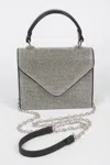 Fashnzfab Rhinestone Single Handle Bag In Multi