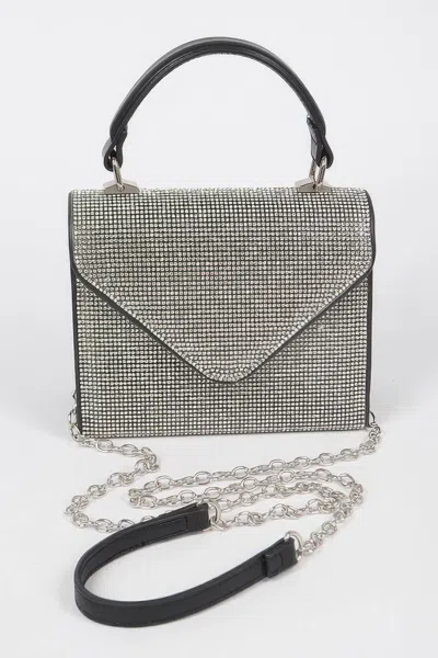 Fashnzfab Rhinestone Single Handle Bag In Multi