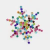 Fashnzfab Rhinestone Snowflake Pin Brooch In Multi