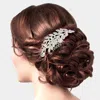 Fashnzfab Rhinestone Sprout Hair Comb In Metallic