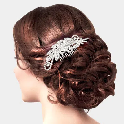 FASHNZFAB RHINESTONE SPROUT HAIR COMB