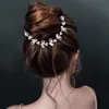 Fashnzfab Rhinestone Sprout Leaf Vine Bun Wrap Headpiece In Metallic