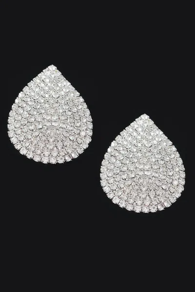 Fashnzfab Rhinestone Stud Earring In Multi