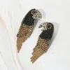 Fashnzfab Rhinestone Toucan Earrings - Lt Col Topaz In Gold