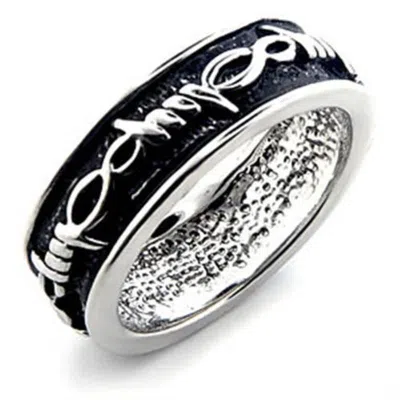 Fashnzfab Rhodium Brass Ring With No Stone In Multi