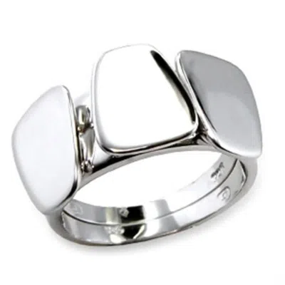Fashnzfab Rhodium Brass Ring With No Stone In Metallic