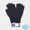 Fashnzfab Ribbed Knit Smart Touch Gloves In Blue