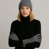 Fashnzfab Ribbed Knit Solid Long Winter Gloves In Gray