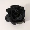 Fashnzfab Rose Pin Brooch / Hair Clip / Hair Band / Bracelet In Black