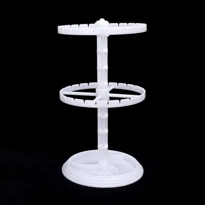 Fashnzfab Rotating Jewelry Display Stand In White