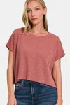 Shop Fashnzfab Round Neck Short Sleeve T-shirt In Multi