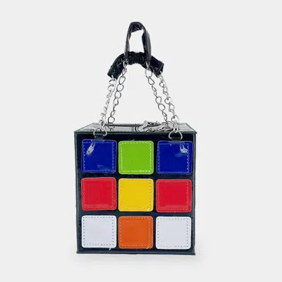 Fashnzfab Rubik's Cube Tote / Crossbody Bag In Multi