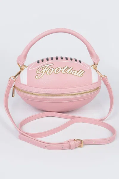 Fashnzfab Rugby Football Clutch In Pink