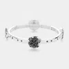 Fashnzfab Sand Dollar Stretch Bracelet Antique Silver In Multi