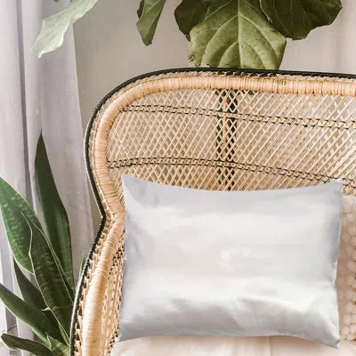 Fashnzfab Satin Pillow Case In Silver