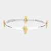 Fashnzfab Seahorse Stretch Bracelet Two Tone In Multi